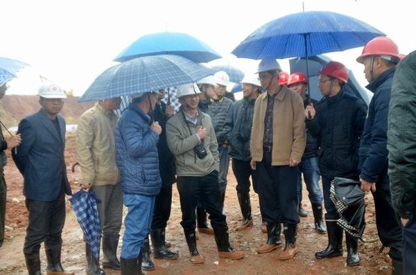 水電工程質量監督總站專家組到江西龍頭山航電樞紐工程項目檢查工作